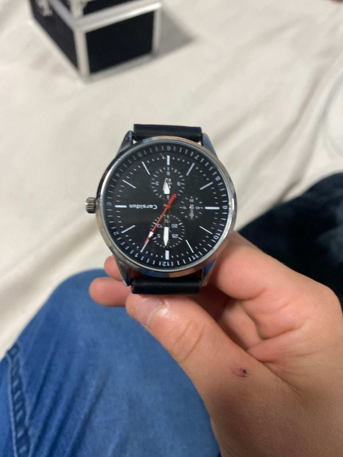 Carsidun horloge met nieuwe batterijen, Staal, Polshorloge, Ophalen, Overige merken