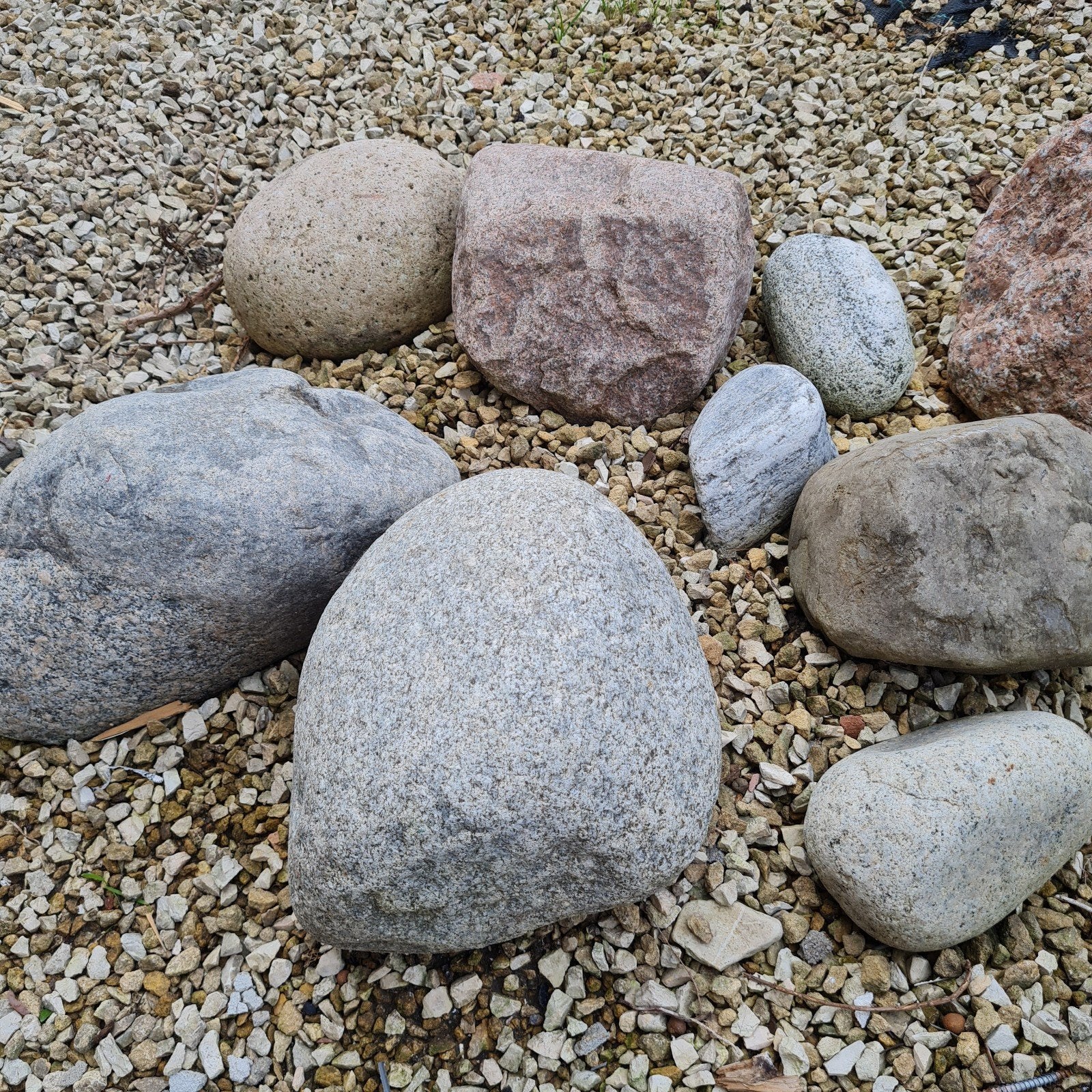 Grote keien voor vijver of tuin, Ophalen, Gebruikt, Grijs, Kei