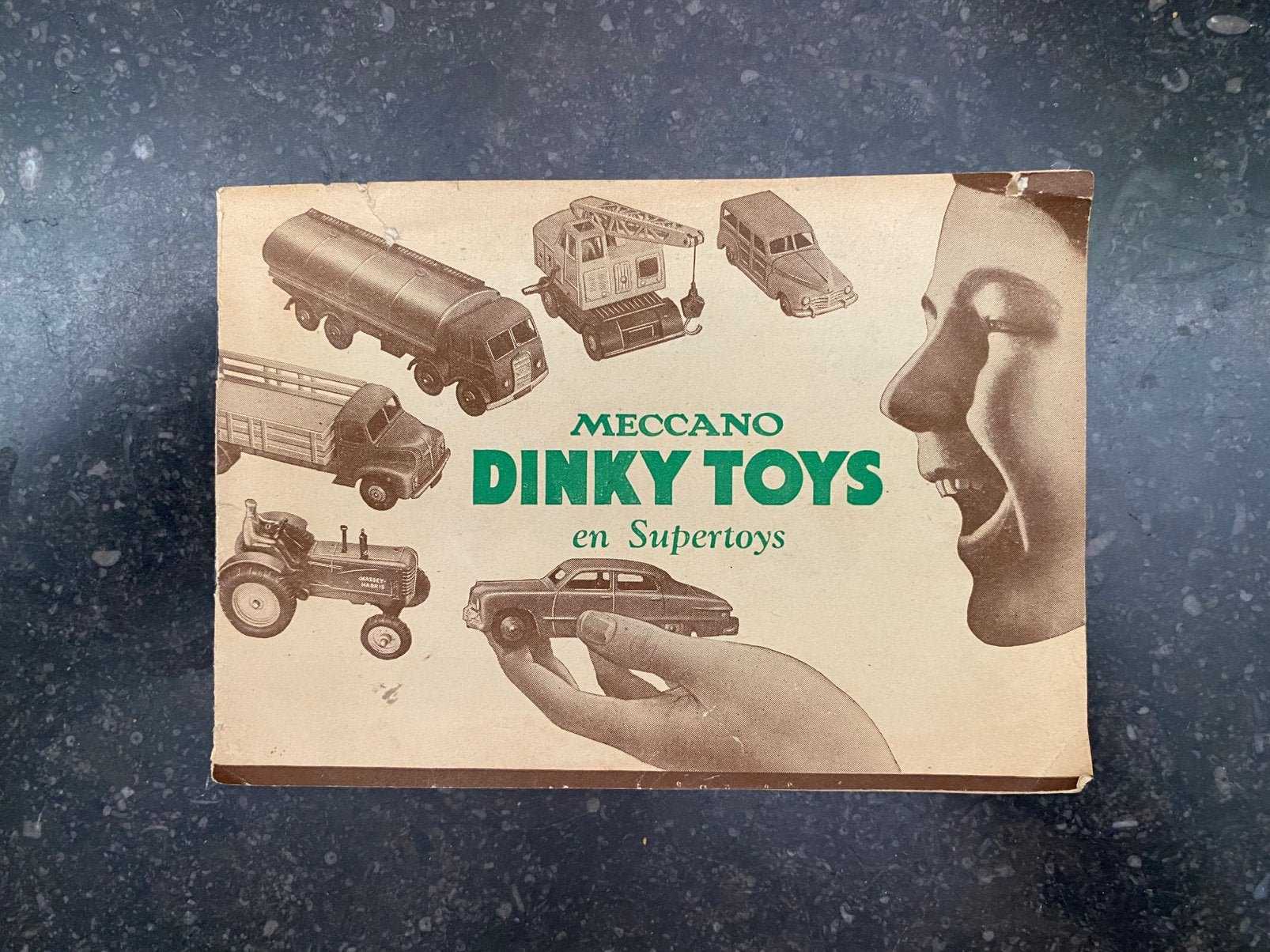 Meccano Dinky Toys en Supertoys catalogus 1950, Ophalen of Verzenden, Gelezen, Catalogus