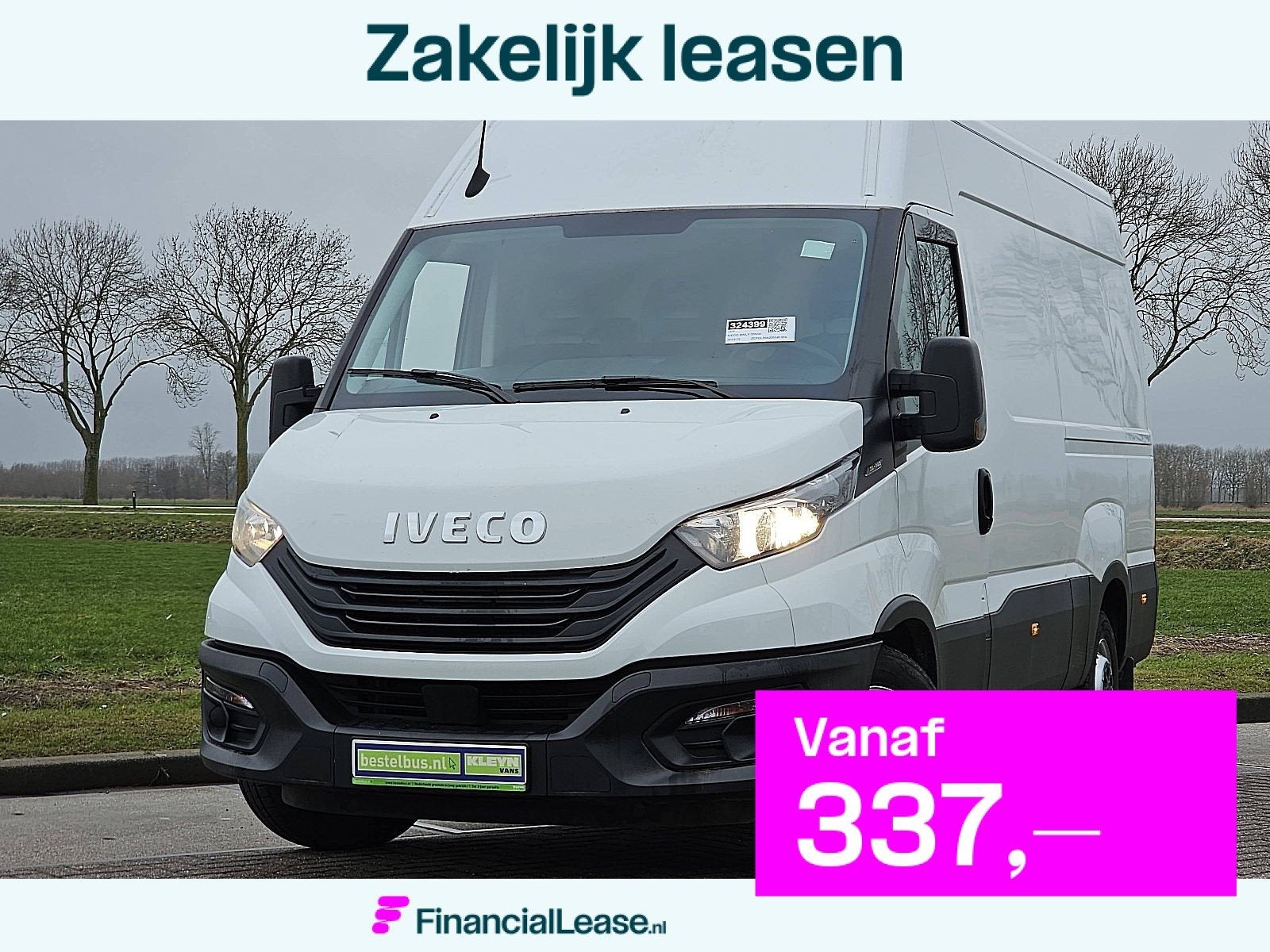 IVECO DAILY 35S14 l2h2 airco euro6, Auto's, Bestelauto's, Bedrijf, Lease, Financial lease, ABS, Airconditioning, Bluetooth, Centrale vergrendeling