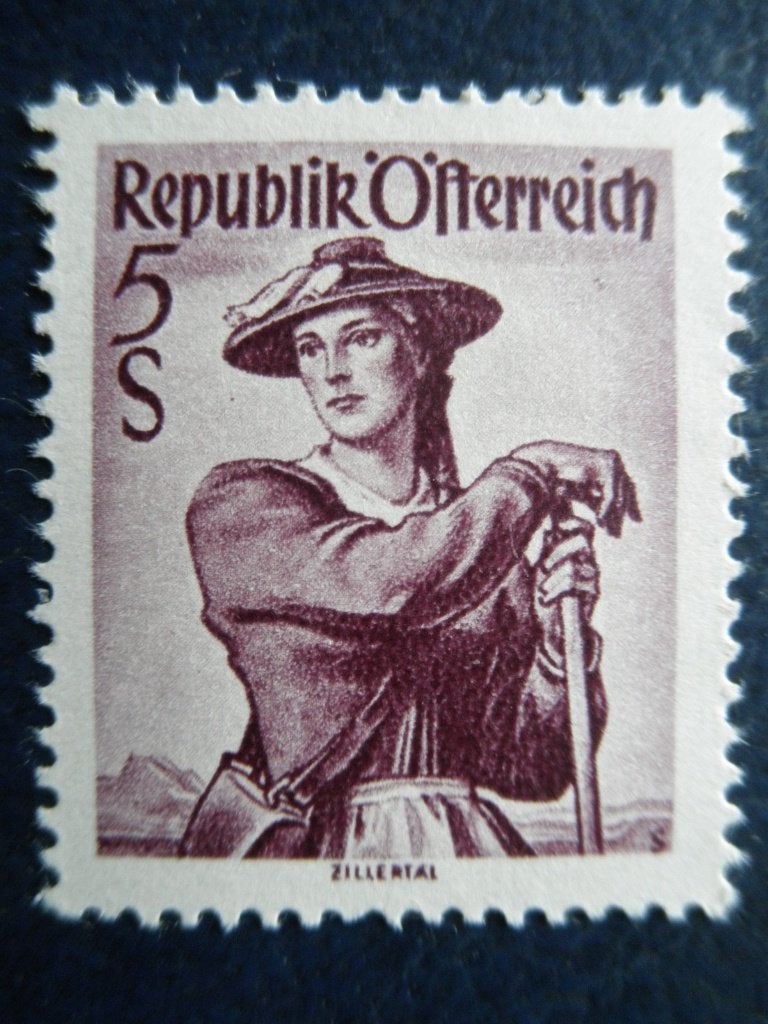 Postzeg. Oostenrijk 1948 klederdracht nr. 925 - cw 1,50 pf, Postzegels en Munten, Postzegels | Europa | Oostenrijk, Ophalen of Verzenden