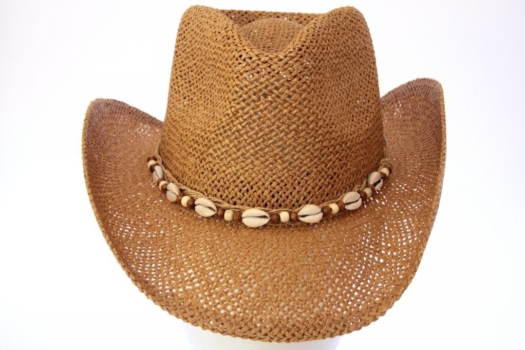 cowboy Western zomerhoed Hawkins beige bruin 54-61 Nieuw, Kleding | Dames, Hoeden en Petten, Hoed, Hawkins, Nieuw, One size fits all