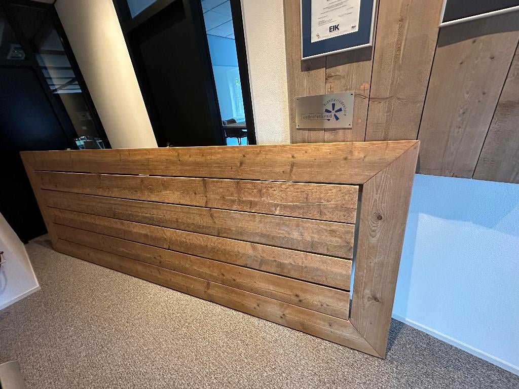 Houten tafel, Ophalen, Zie foto, Gebruikt, 200 cm of meer