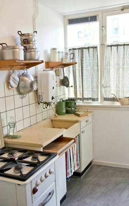 Vintage Keukenblok met granieten schelpenblad aanrecht, Huis en Inrichting, Ophalen, Zo goed als nieuw, Graniet of Steen