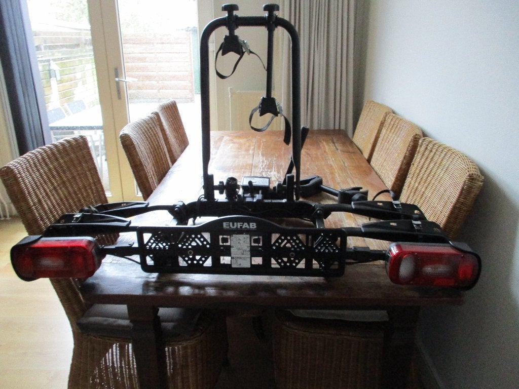 EUFAB CROW PLUS fietsendrager voor 2 fietsen ook E-Bike s, Auto diversen, Ophalen, Zo goed als nieuw, Brede banden, 2 fietsen