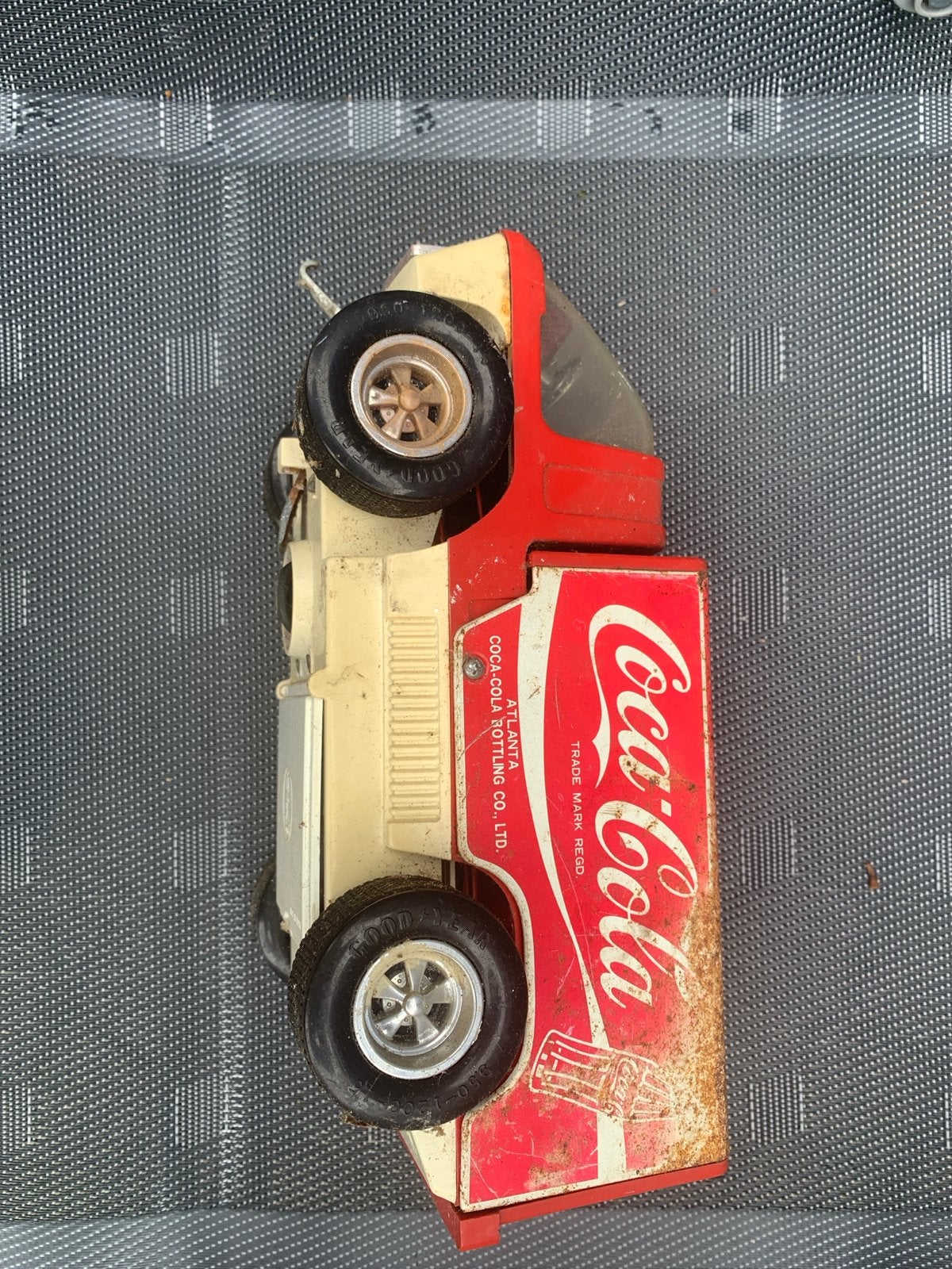 Vintage Coca-Cola Vrachtwagen Speelgoed (Big Wheel), Ophalen of Verzenden, Gebruikt