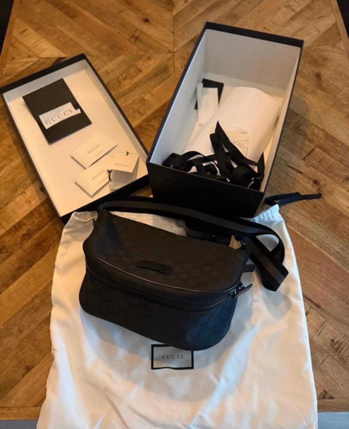 Prachtige Gucci tas, Ophalen of Verzenden, Nieuw, Zwart, Schoudertasje