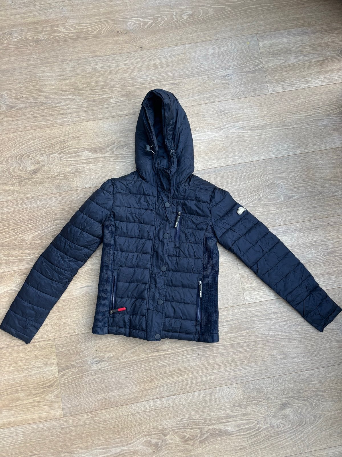 Superdry Fuji Jas - Donkerblauw - Maat S, Ophalen of Verzenden, Zo goed als nieuw, Maat 36 (S), Blauw