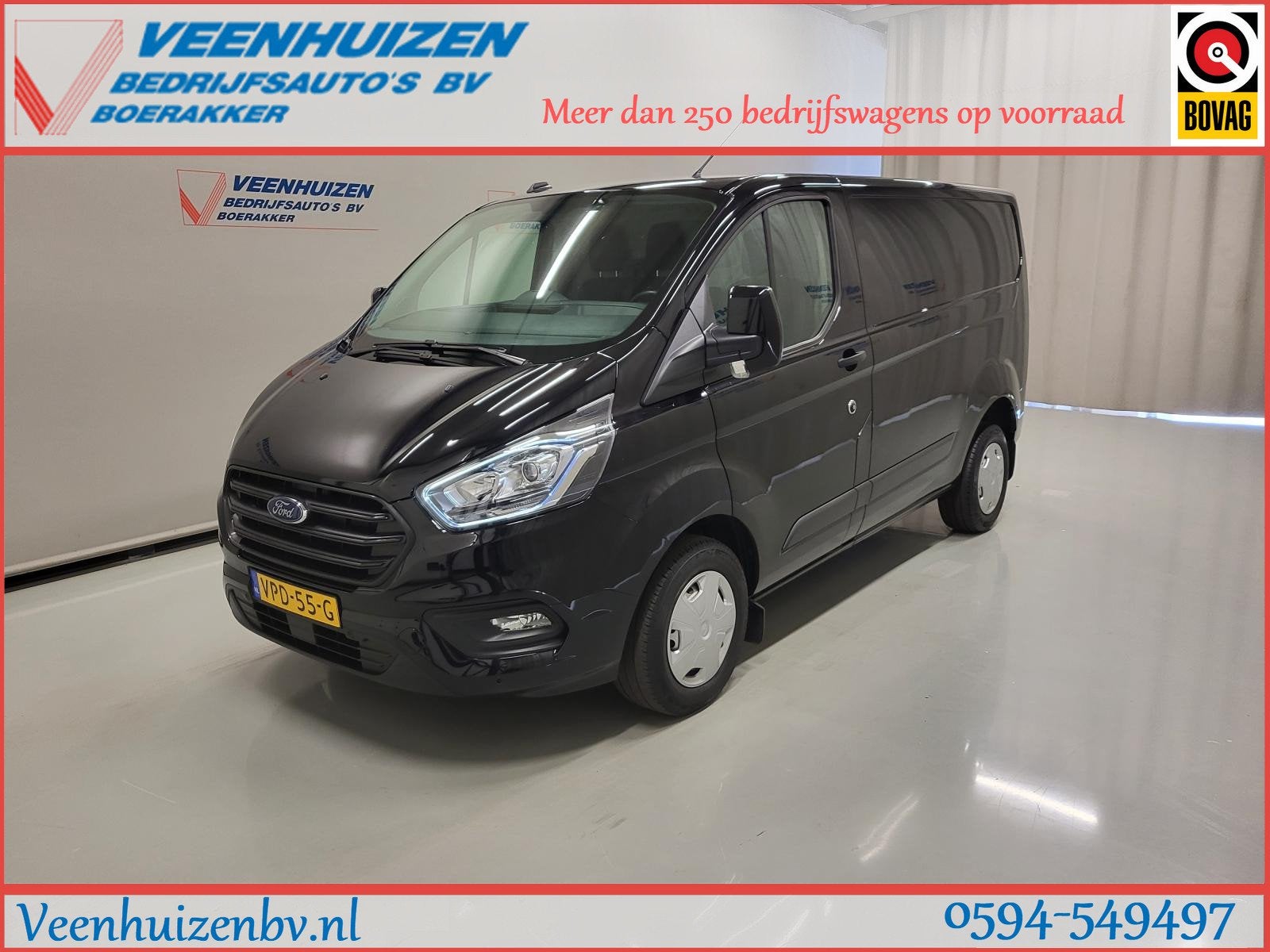 Ford Transit Custom 2.0TDCI 3-zits Euro 6! (bj 2022), Voorwielaandrijving, 15 km/l, Euro 6, 4 cilinders