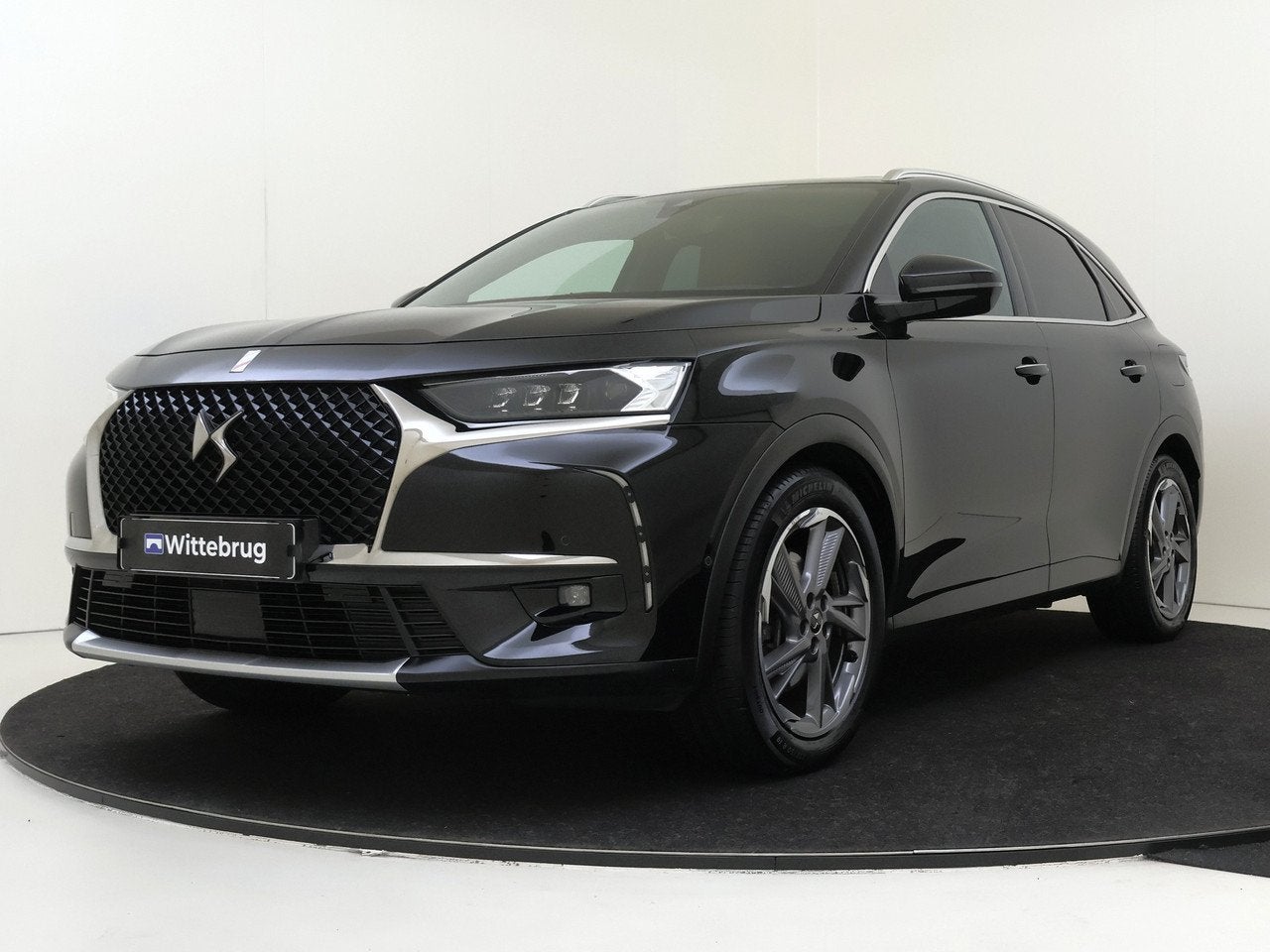 DS DS 7 E-Tense 4x4 Executive | Leder | Panoramadak | Stoel-, Auto's, DS, Gebruikt, 4 cilinders, Zwart, Hybride Elektrisch/Benzine