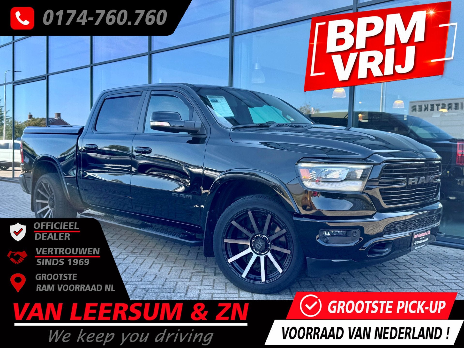 Dodge Ram 1500 5.7 V8 Laramie Sport | Alpine | Uitlaatklep |, Automaat, Gebruikt, 5654 cc, 402 pk