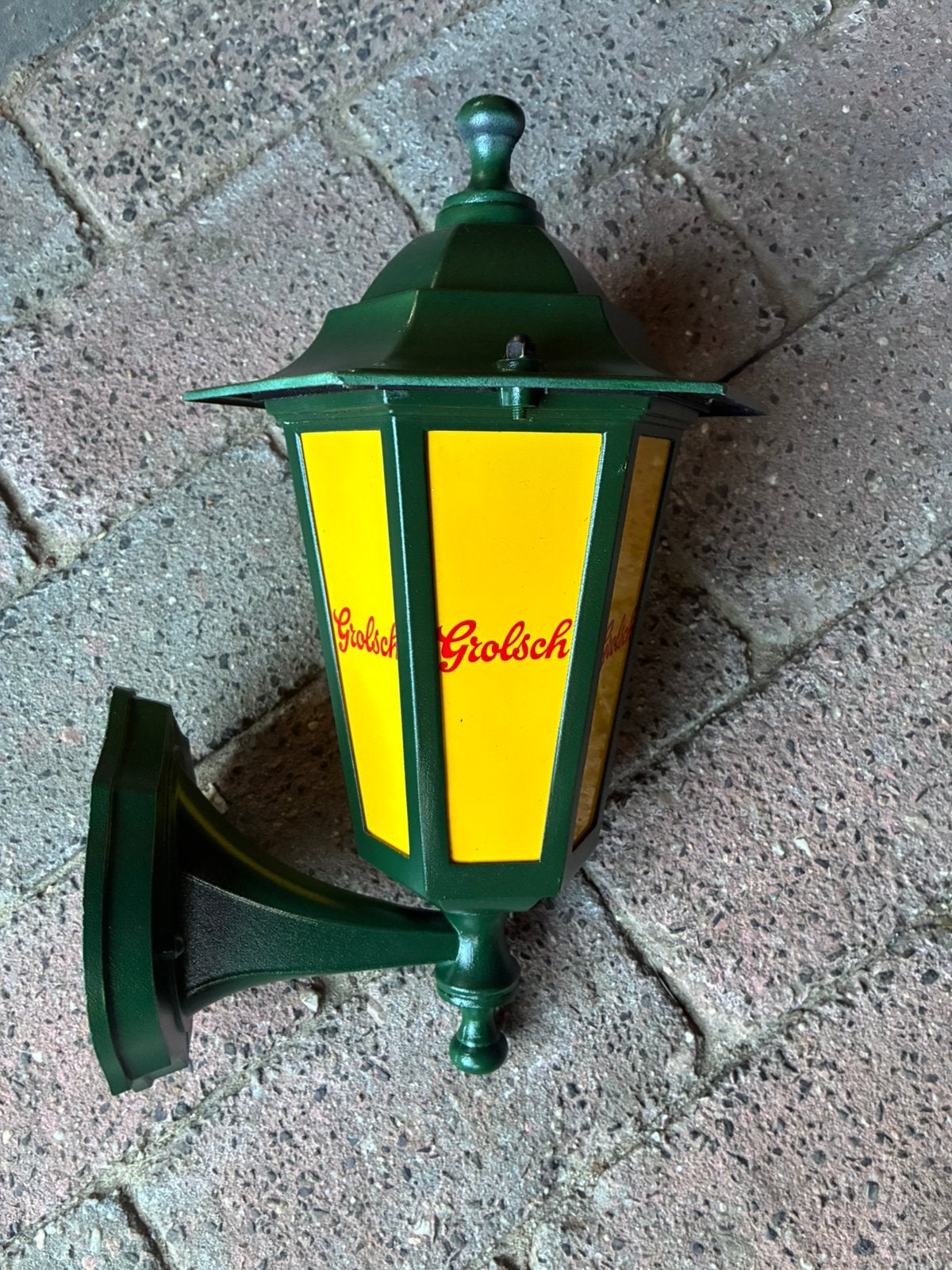 Prachtige grolsch  buitenlamp  blikvanger voor je mancave, Ophalen, Zo goed als nieuw, Grolsch