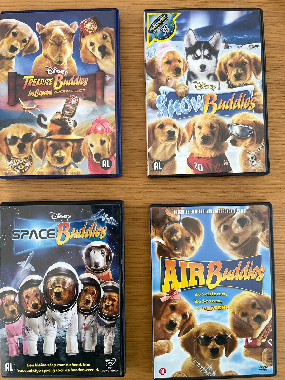 Disney Buddies DVD Boxset: Treasure, Snow, Space & Air Buddi, Avontuur, Gebruikt, Alle leeftijden, Ophalen of Verzenden