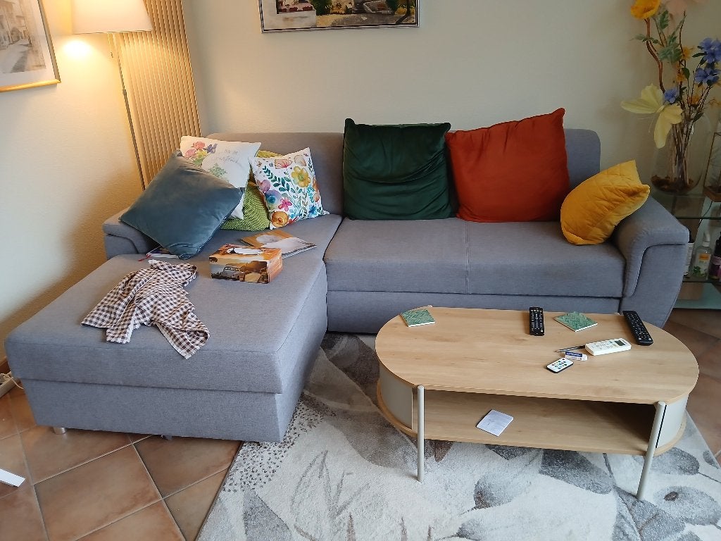 Hoekbank met slaap en opberg functie, Ophalen, Overige materialen, Gebruikt, Overige maten