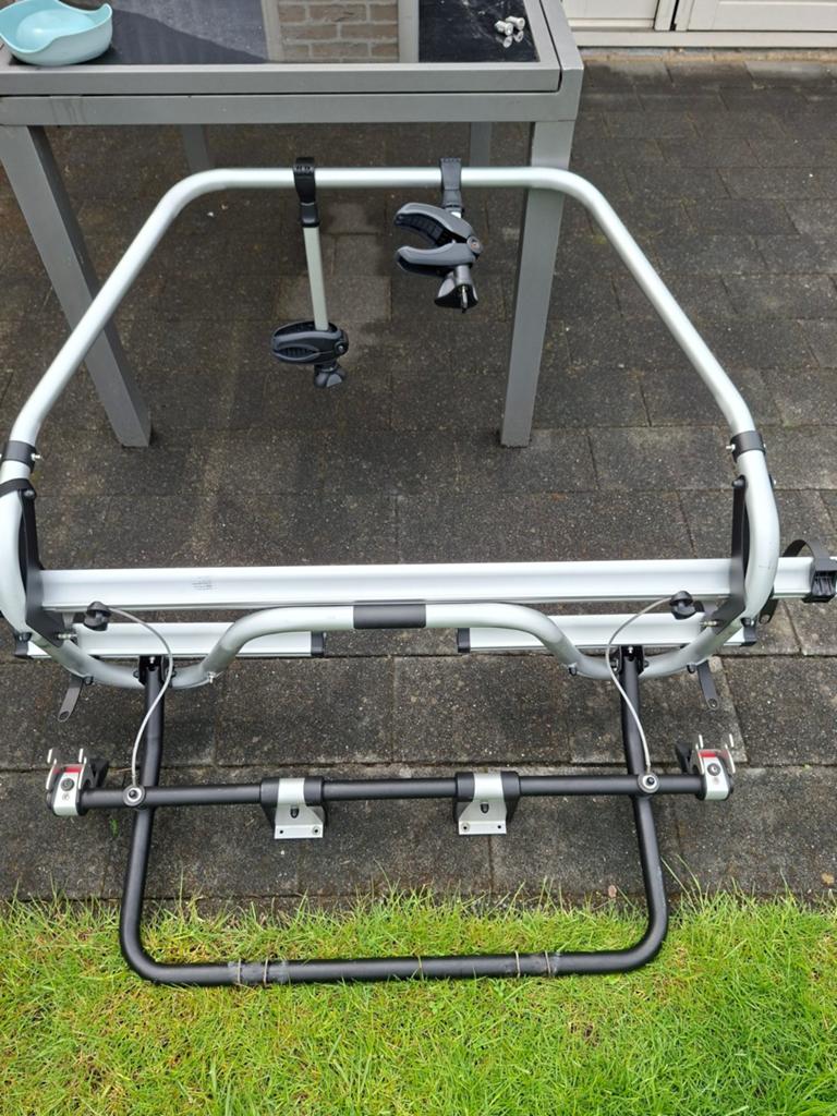 Fietsendrager voor op dissel caravan, Ophalen of Verzenden, Gebruikt
