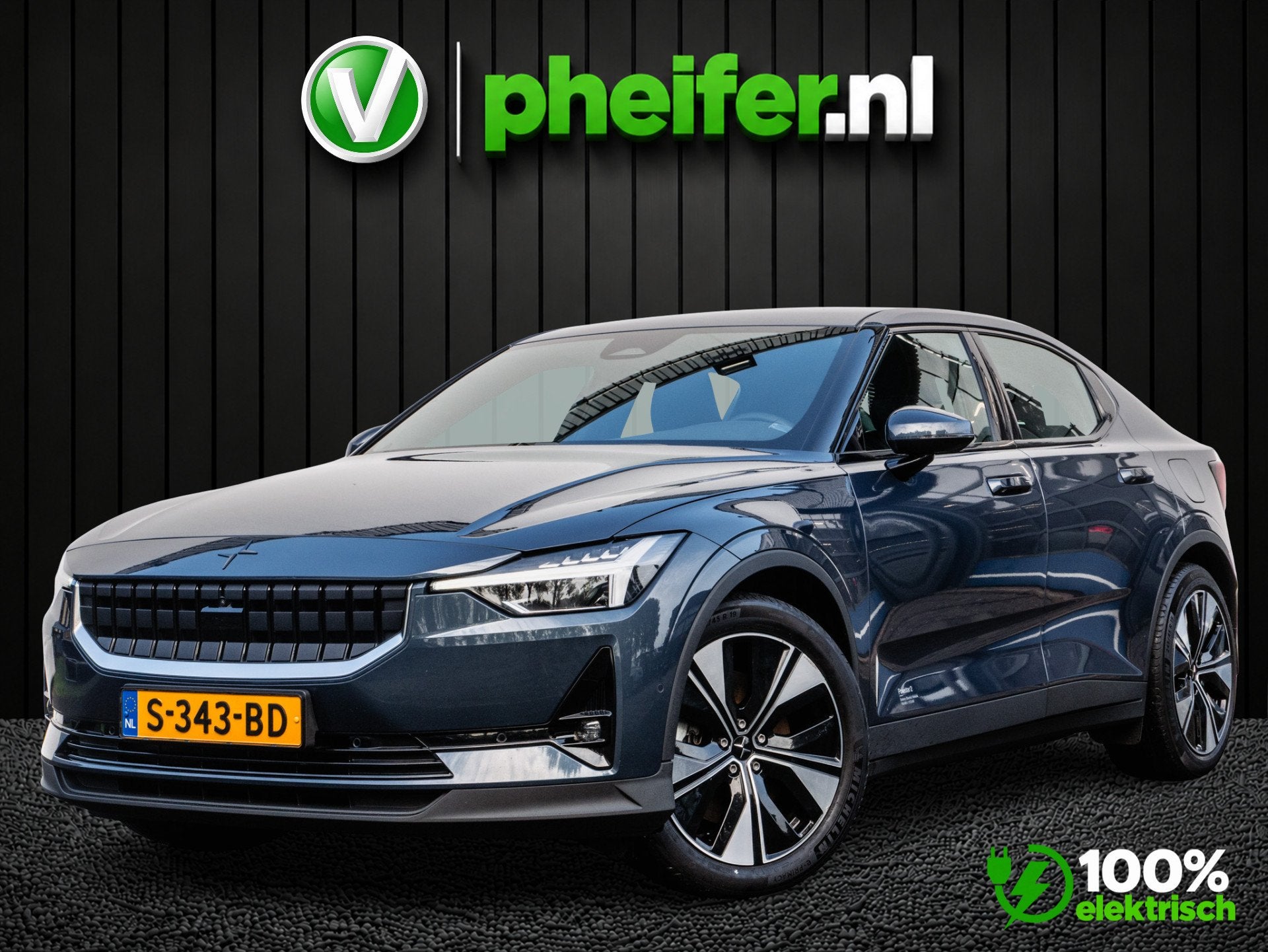 Polestar 2 Long Range Single Motor 78 kWh SOH 89% Adapt. cru, Auto's, Polestar 2, Stof, Gebruikt, Met garantie (alle)