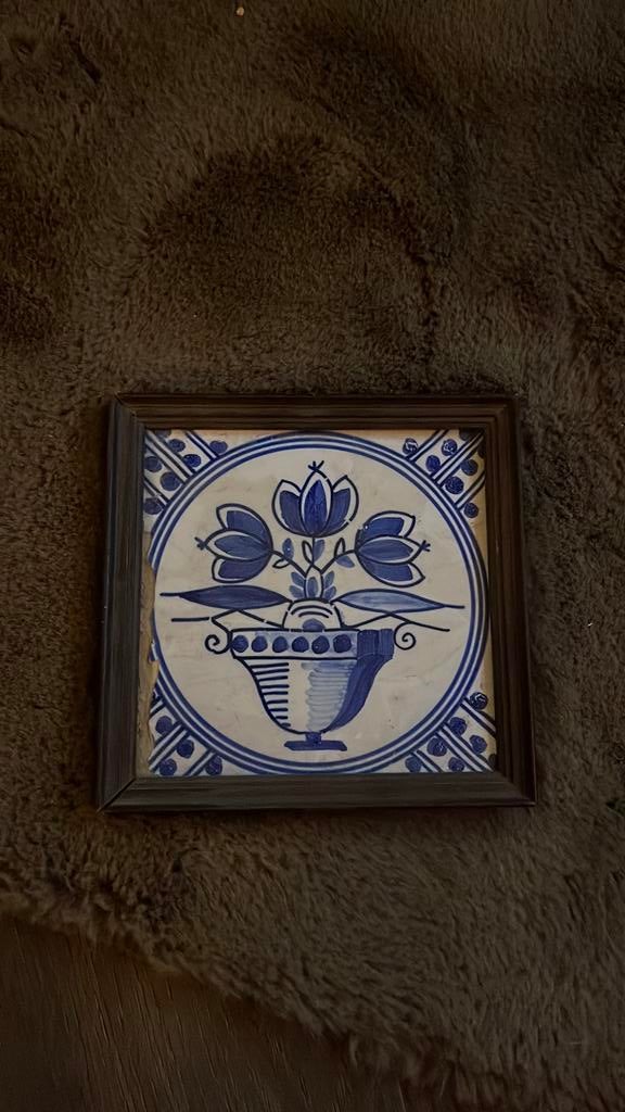 Antiek tegeltje delfts blauw, Antiek en Kunst, Antiek | Wandborden en Tegels, Ophalen of Verzenden
