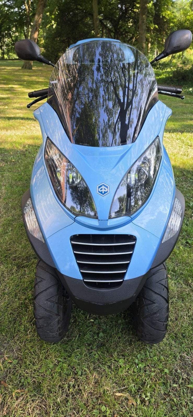 Zeer nette Piaggio MP3 250 RT M47 - Lichtblauw, Topkoffer, Motorrijbewijs A, Gebruikt, Particulier, Overig