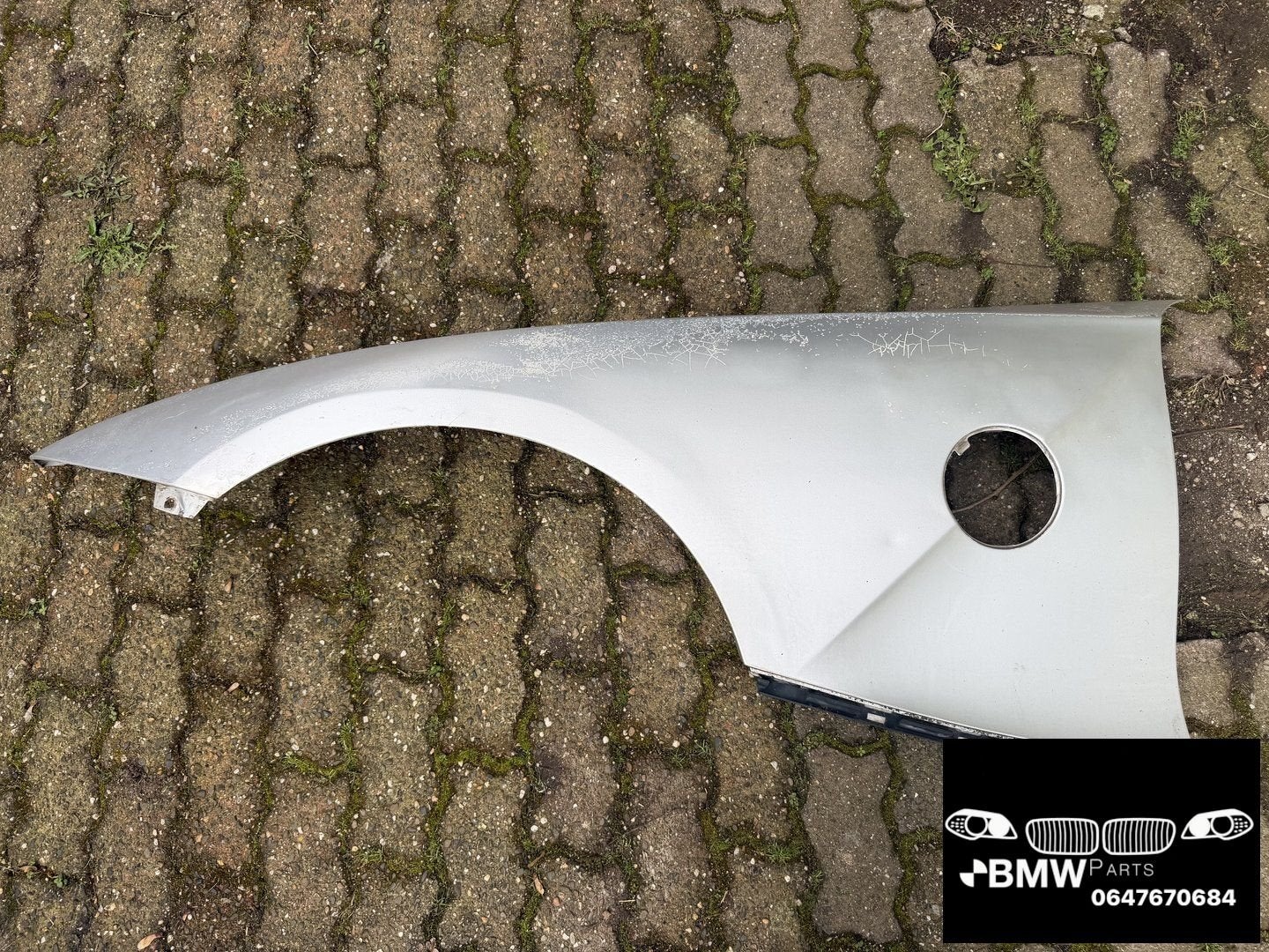 Spatbord Links Bmw Z4 E85 Zilver OEM BMW, Auto-onderdelen, Gebruikt, -, Ophalen of Verzenden, Spatbord