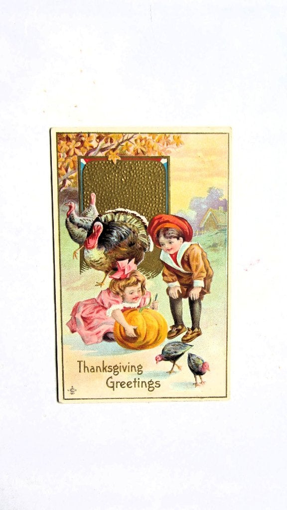 Thanksgiving Greetings, Verzamelen, Ophalen of Verzenden, Voor 1920, Ongelopen, Feest(dag)