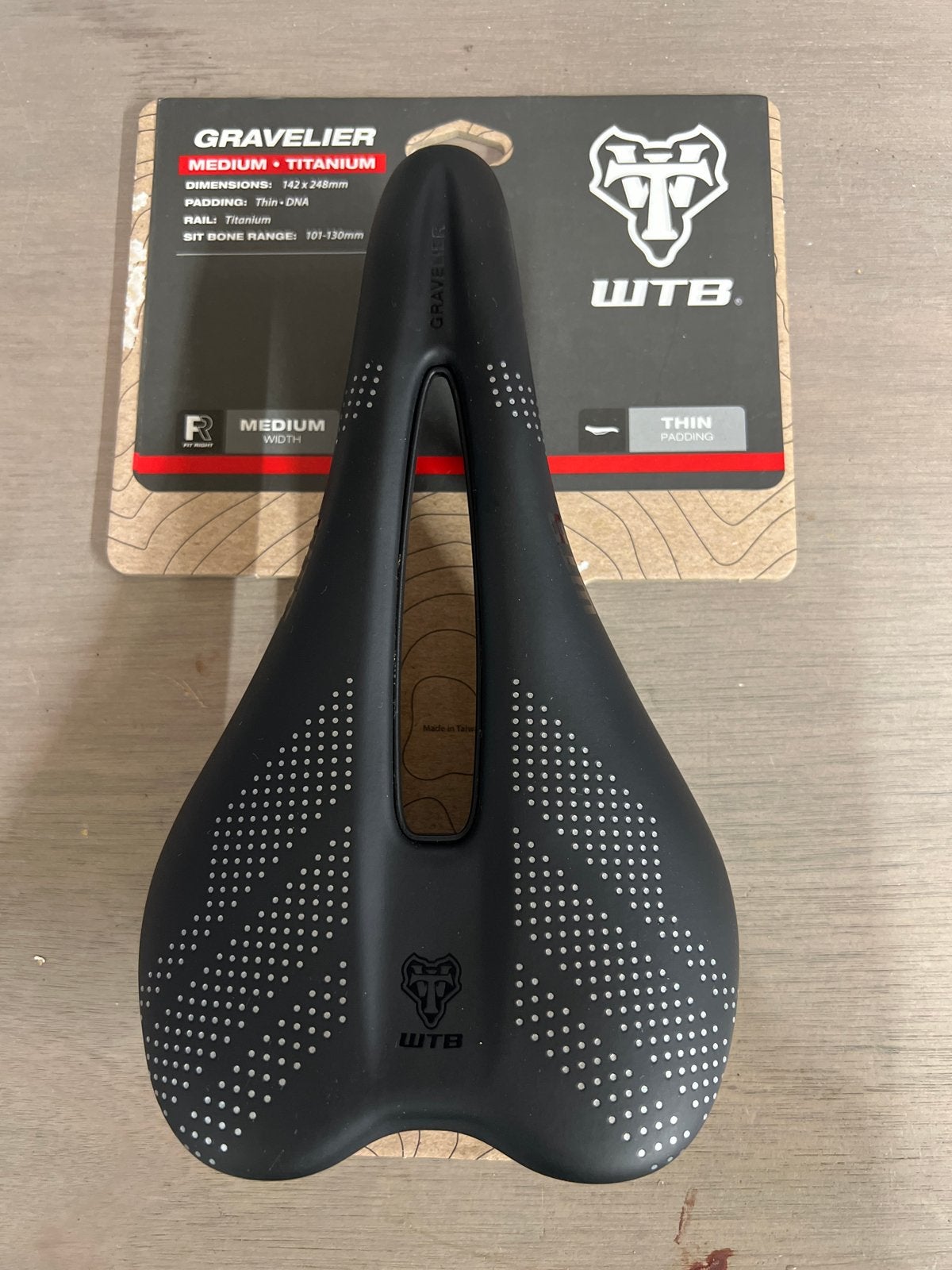 WTB Gravelier Zadel Medium Titanium Rails, Titanium, Nieuw, Ophalen of Verzenden, Gravelbike