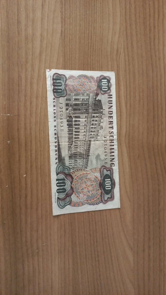 100 Schilling Oostenrijk, Ophalen of Verzenden, Buitenland, Bankbiljetten