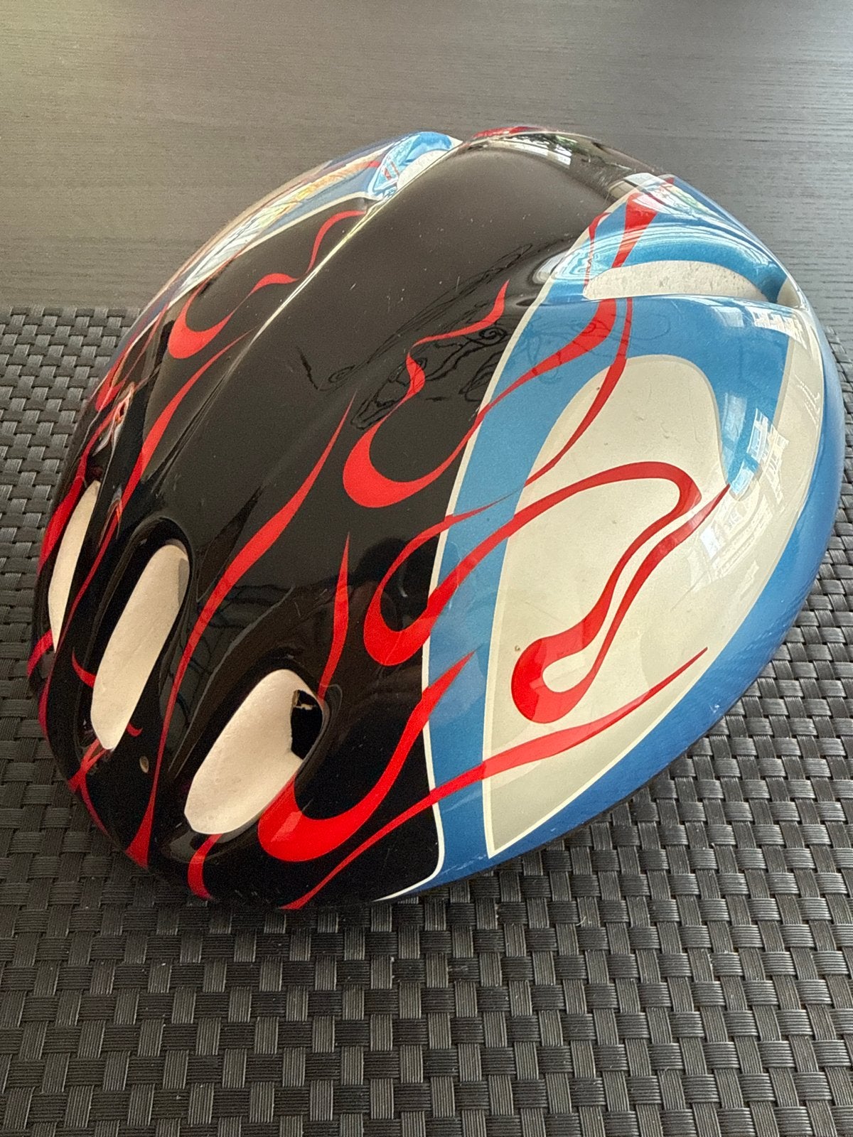 Fietshelm/Skateboardhelm kinderen - Zwart/Blauw 50-54 cm), Ophalen of Verzenden, Gebruikt, Overige maten, Jongen