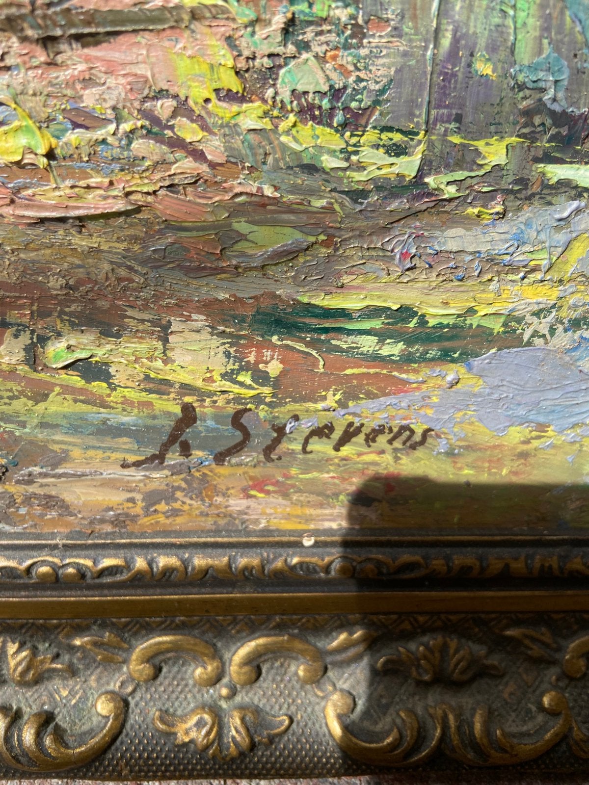 Schilderij van  J stevens 40/50 cm, Antiek en Kunst, Kunst | Schilderijen | Klassiek, Ophalen