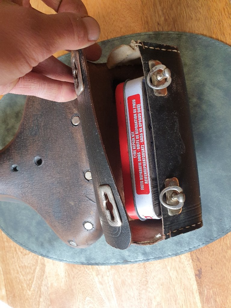 Retro Brooks Zadel, Ophalen, Leer, Zo goed als nieuw, Oldtimerfiets