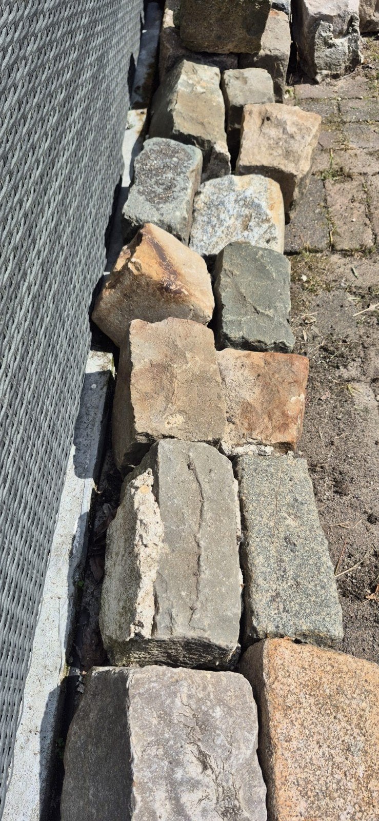 Natuurstenen keien voor tuin, Tuin en Terras, Ophalen, Gebruikt, Graniet, Kei