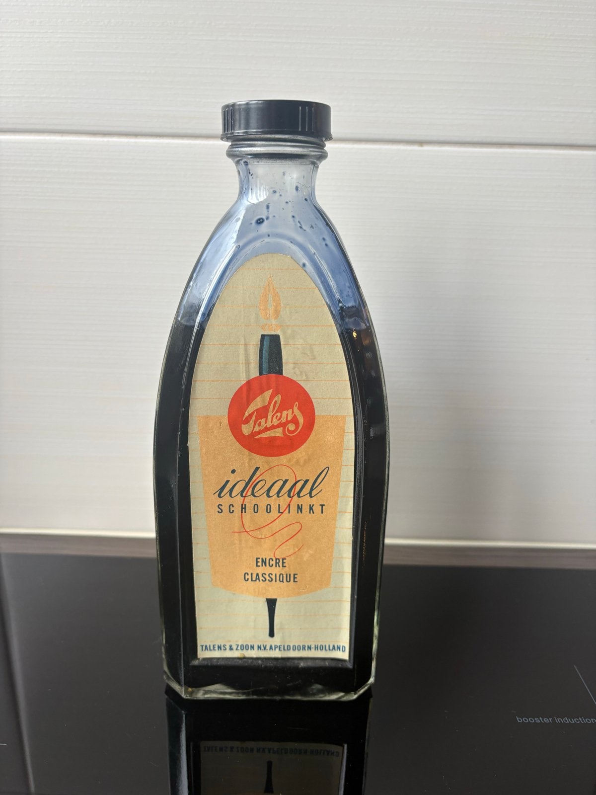 Oude fles Talens Ideaal Schoolinkt - Vintage inktfles, Ophalen of Verzenden