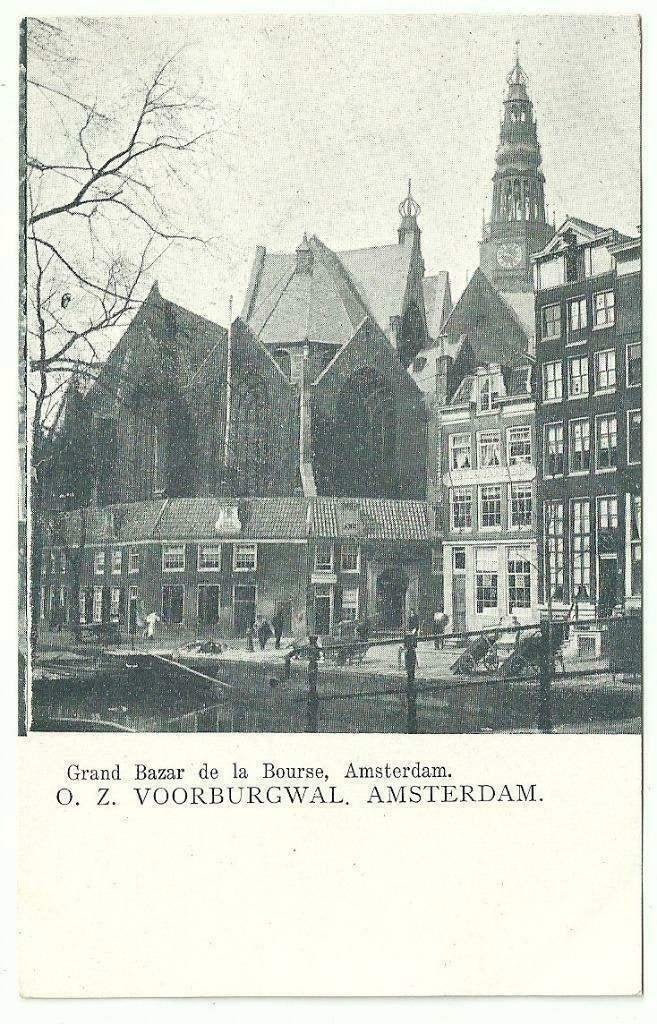 AK Amsterdam - Grand Bazar de la Bourse, O.Z. Voorburgwal, Ophalen of Verzenden, Voor 1920, Ongelopen, Noord-Holland