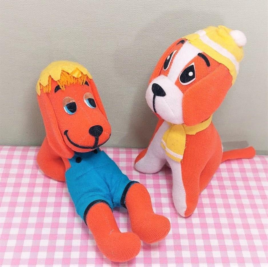 Vintage Dream Pets R. Dakin hond retro knuffels jaren 70, Kinderen en Baby's, Speelgoed | Knuffels en Pluche, Zo goed als nieuw