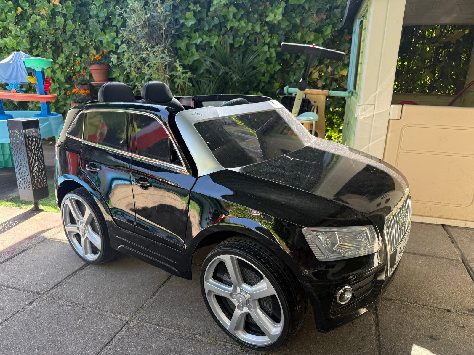 Elektrische kinderauto Audi Q5 - Zwart, Ophalen of Verzenden, Gebruikt