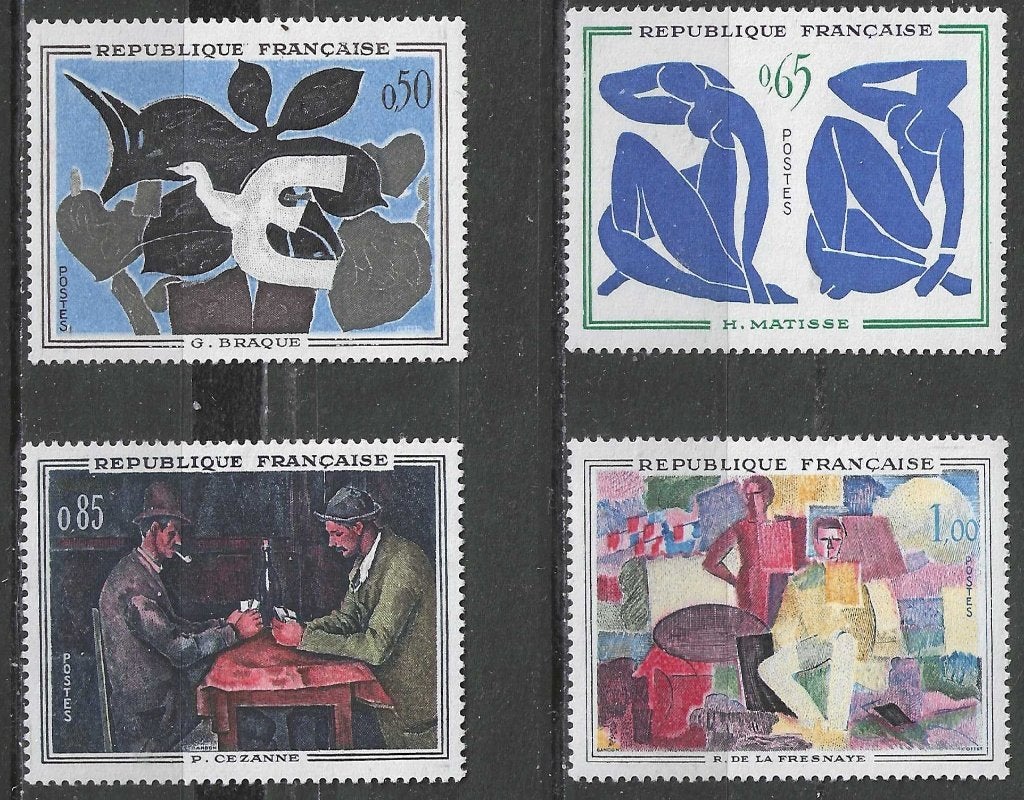 Frankrijk 1961 - Yvert 1319-1322 - Kunstwerken (PF), Verzenden, Postfris