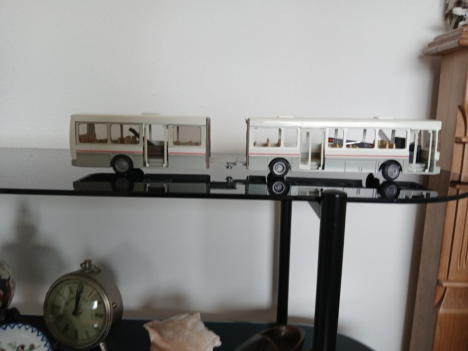 Scania/Volvo Trolleybus model met aanhanger, Ophalen of Verzenden, Gebruikt