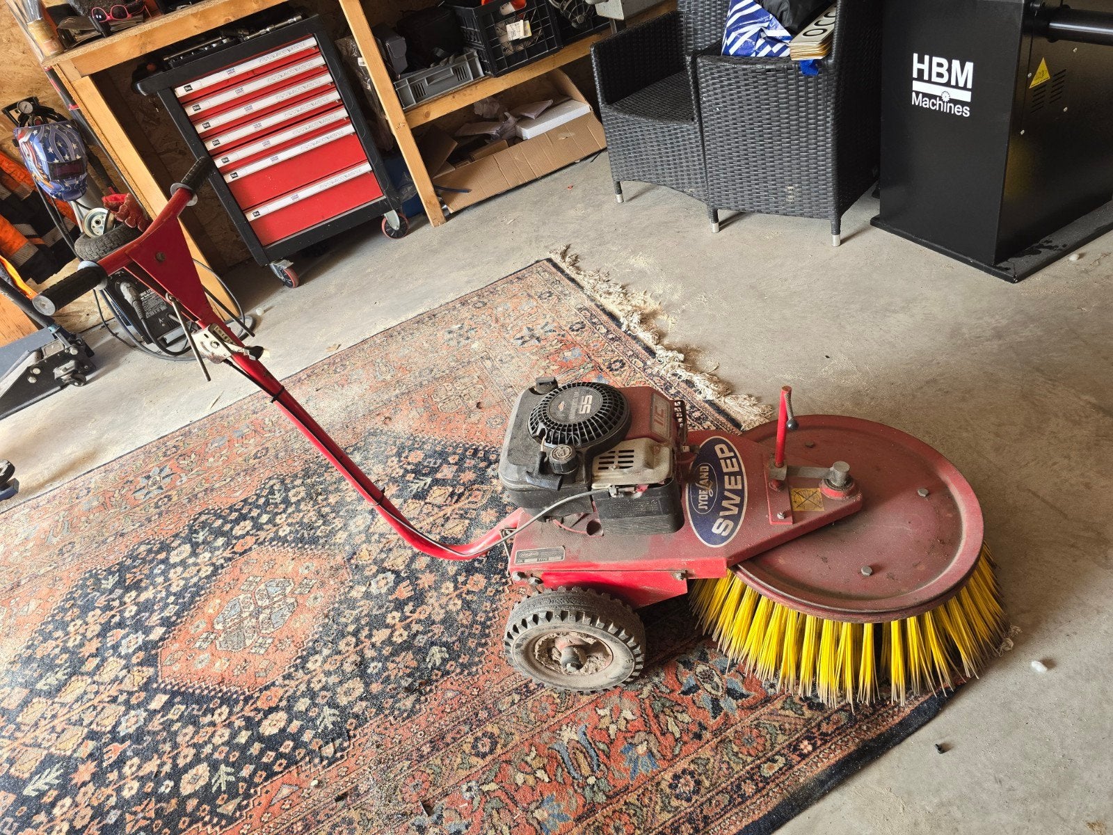 Veegmachine, Tuin en Terras, Ophalen, Gebruikt