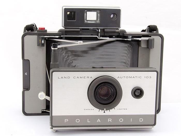 Vintage '60-ties Polaroid Landcamera automatic 103, Ophalen of Verzenden, Gebruikt, Polaroid, Polaroid