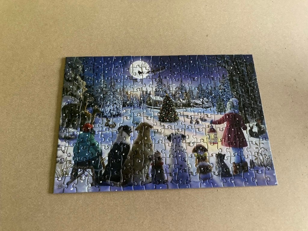 gibsons puzzel - the night before christmas, Ophalen of Verzenden, Minder dan 500 stukjes, Zo goed als nieuw, Legpuzzel