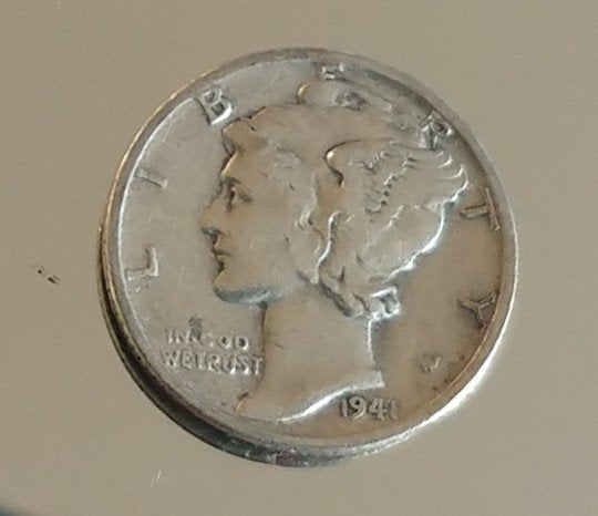 one dime 1941 ,  volgnr 74, Postzegels en Munten, Ophalen of Verzenden, Noord-Amerika, Losse munt