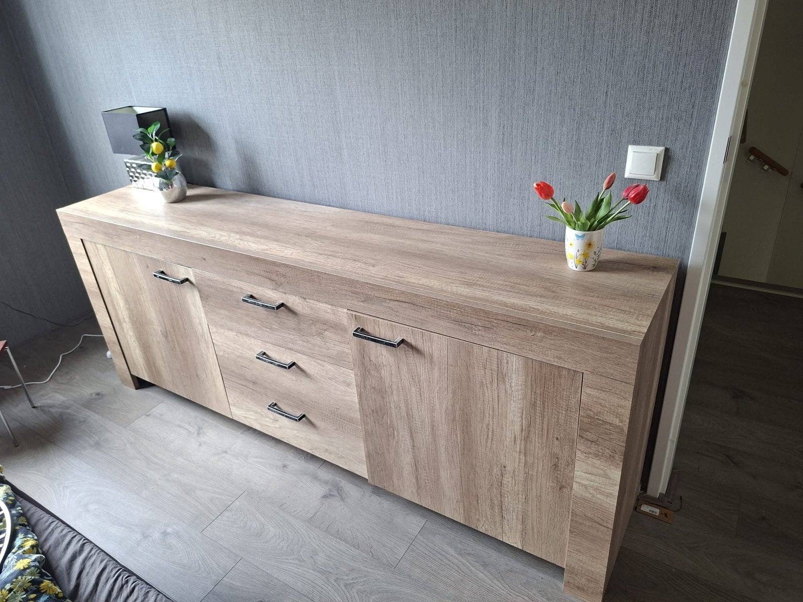 Complete set huismeubels: kast, dressoir, tafels, tv-kast, Ophalen, Gebruikt, 150 tot 200 cm, Met lade(s)