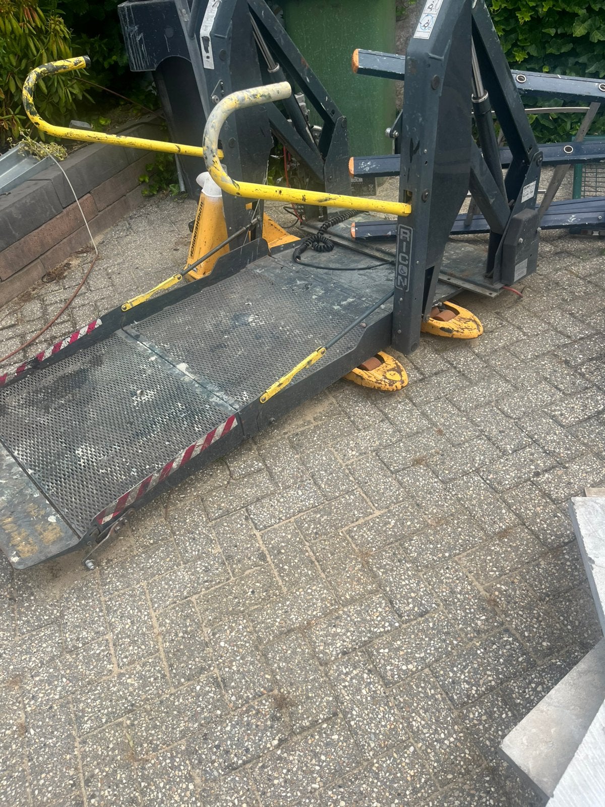 Auto lift,invalide lift, Ophalen