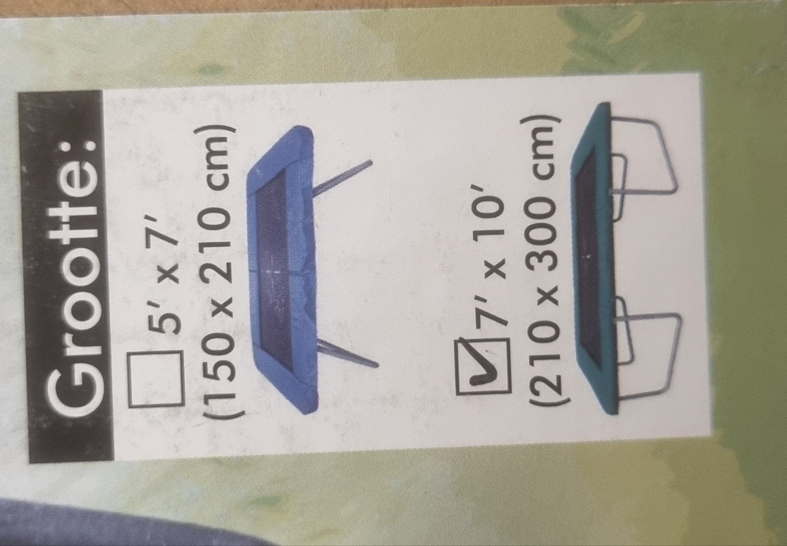 Valnet Trampoline Rechthoek Van Cranenbroeck 300x210 NIEUW, Ophalen, Nieuw