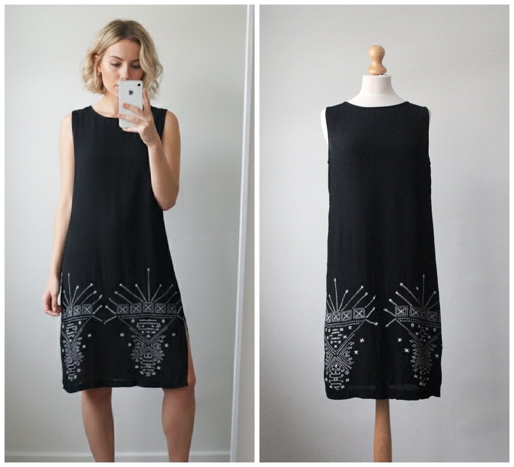 The Masai - leuke jurk / tuniek met split / zwart / maat M, Maat 38/40 (M), The Masai, Verzenden, Zwart