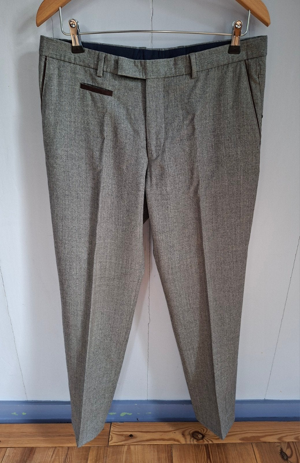Grijze "Bäumler" heren broek/pantalon. Mt.M., Maat 48/50 (M), Ophalen of Verzenden, Zo goed als nieuw, Bäumler