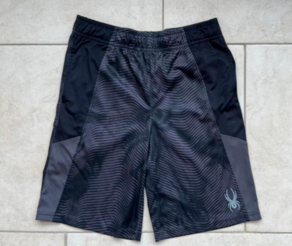 ZGAN Spyder sport broek mt m 10 12 140 146 152 grijs zwart, Spyder, Sport- of Zwemkleding, Ophalen of Verzenden, Zo goed als nieuw
