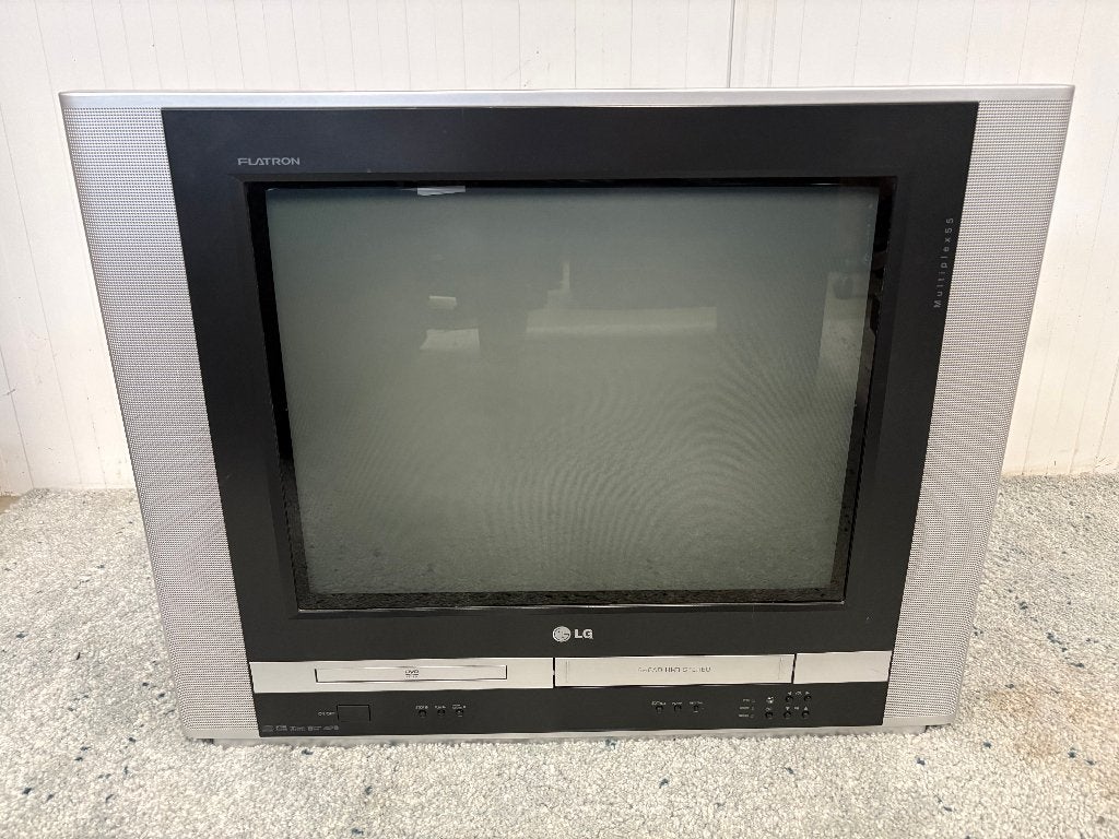LG 21 inch CRT + VHS-speler + DVD-speler jaren 2000, Audio, Tv en Foto, Vintage Televisies, Ophalen of Verzenden, Gebruikt, 40 tot 60 cm
