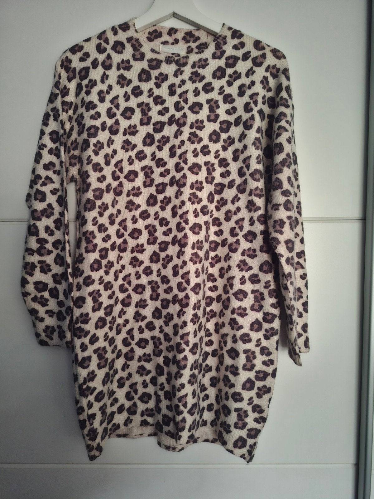 Mooie zgan lange leopard/panter trui 1 maat t/m 42, Ophalen of Verzenden, Zo goed als nieuw, Maat 42/44 (L), Bruin