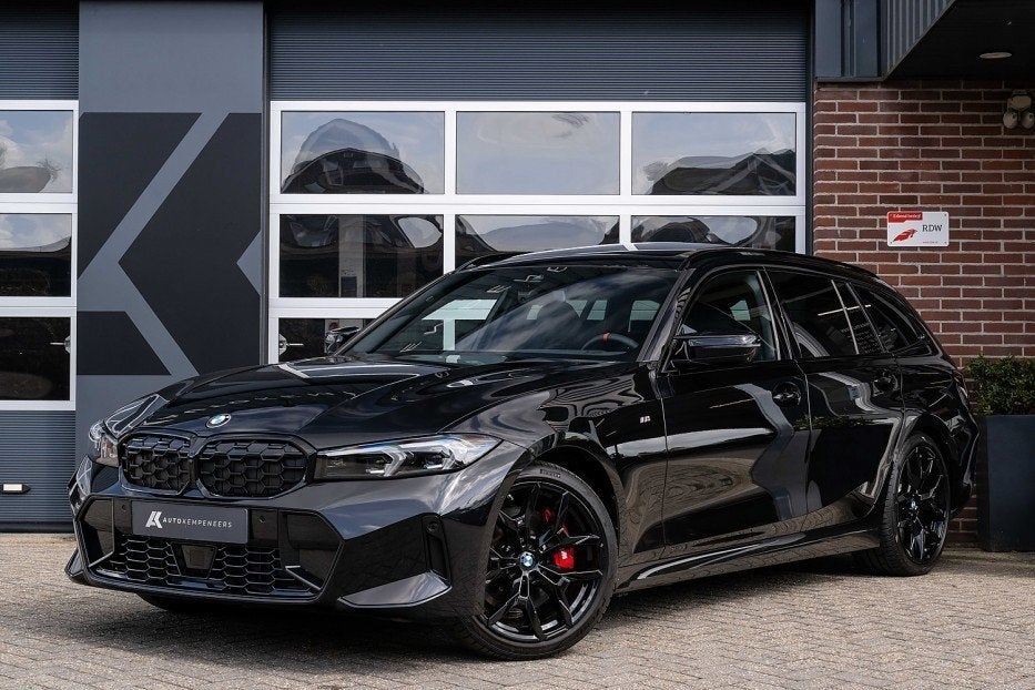 BMW 3-serie M340i xDrive Touring | Panorama | M-Seats | H/K, Auto's, BMW, Automaat, Gebruikt, Stoelverwarming, Zwart
