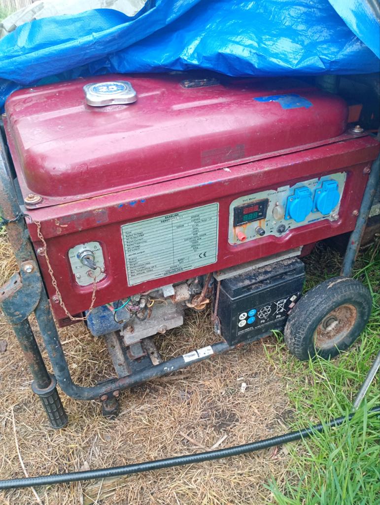 Agregaat 7 kVA, Ophalen